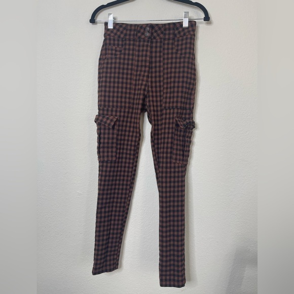 Urban Outfitters Checkered Tapered Pants SIZE US  2 - Picture 2 of 6
